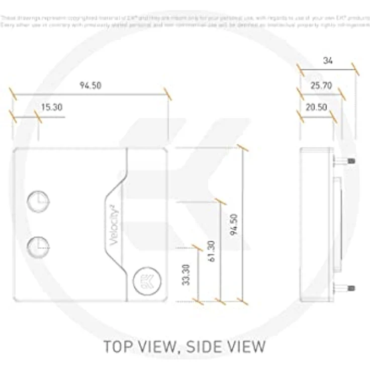 EK-Quantum Velocity² D-RGB - 1700 Nickel + Plexi – Bild 3