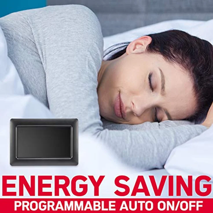 AgfaPhoto Foto Realiview APF700 – Digitaler Bilderrahmen 7 Zoll (LED 1024 x 600, Fotoanzeige, Uhr, Kalender, programmierbar) schwarz – Bild 5