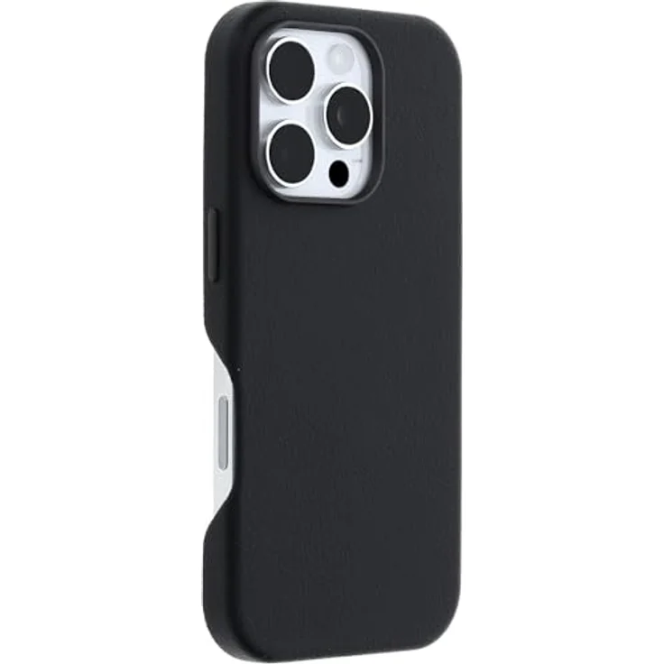 OtterBox Symmetry Series Cactus Leather MagSafe Hülle für iPhone 16 Pro, stoßfest, sturzsicher und kompatibel mit MagSafe, Schwarz – Bild 4