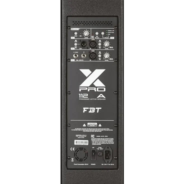 FBT X-PRO 112A, Bluetooth Multiroom Lautsprecher mit 12" Woofer und 3-Kanal-Mischer, Schwarz – Bild 3