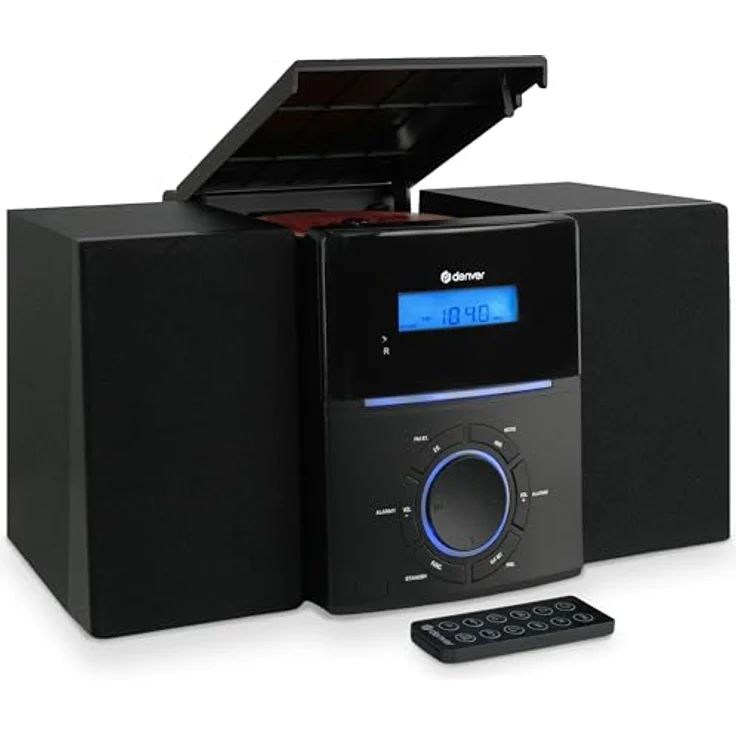 Denver DENVER Mini-Stereoanlage MCA-240, CD-Player Kompaktanlage, Schwarz – Bild 2