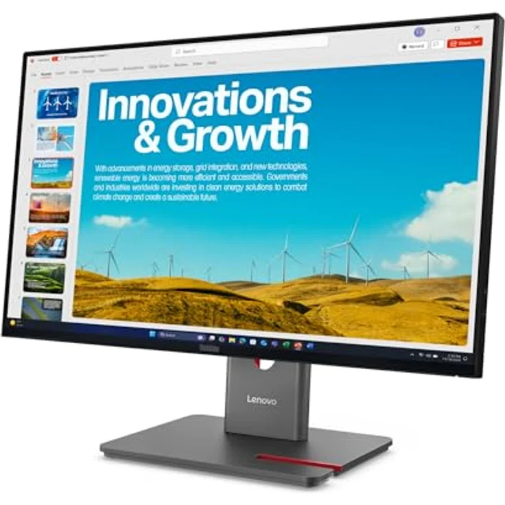 Lenovo ThinkVision P24QD-40, 24 Zoll LED-Monitor mit 2560 x 1440 QHD, 120 Hz, IPS, 300 cd/m², DisplayHDR 10, USB-C, finsternis schwarz – Bild 3