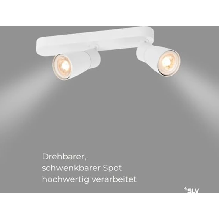 SLV PURI 2.0 DOME, Deckenleuchte, Wandleuchte, Weiß - Flexibler Strahler für individuelle Lichtakzente – Bild 2