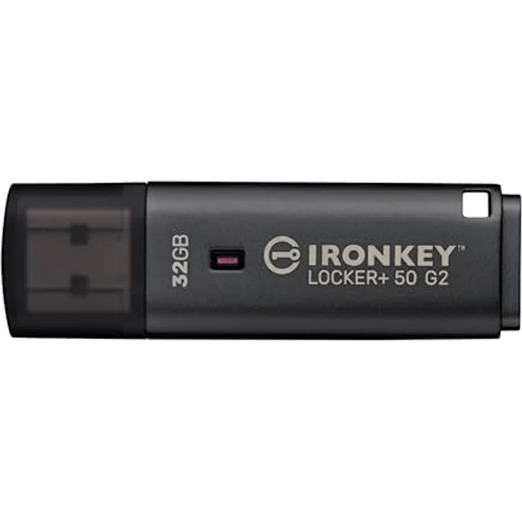 Kingston IronKey Locker 50 G2, 32GB USB-Stick mit XTS-AES 256-Bit-Hardware-Verschlüsselung, FIPS 197 zertifiziert, bis zu 145 MB/s lesen, 115 MB/s schreiben – Bild 2