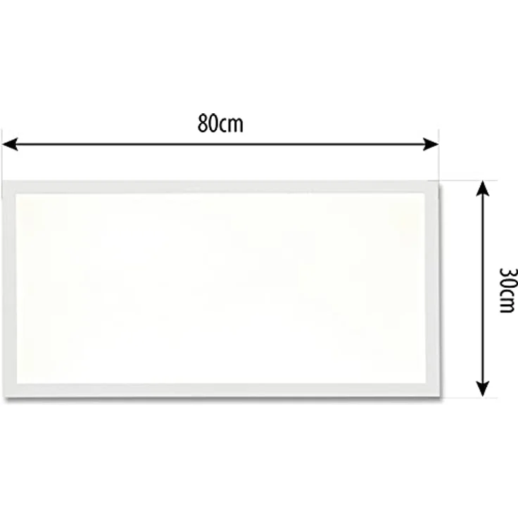 Northpoint LED Panel Deckenleuchte Wandleuchte mit RGB Backlight Hintergrundbeleuchtung 60W Warmweiß/Kaltweiß Mood RGB Fernbedienung 80x30cm, Ambiente-Hintergrundbeleuchtung, dimmbar, Nachtlichtfunktion, Fernbedienung enthalten - Northpoint – Bild 2