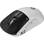 Logitech G PRO X2 SUPERSTRIKE, kabellose Gaming-Maus mit HERO 2-Sensor, 61 g schwer, anpassbare Klick-Haptik, USB-C-Aufladung, für PC/Mac/Laptop - Weiß