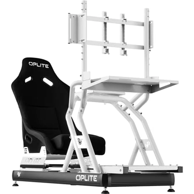 OPLITE R8 CPU Holder White, stabile CPU-Halterung aus Stahl für Zentraleinheit, max. 30 kg, 600 mm x 300 mm – Bild 5