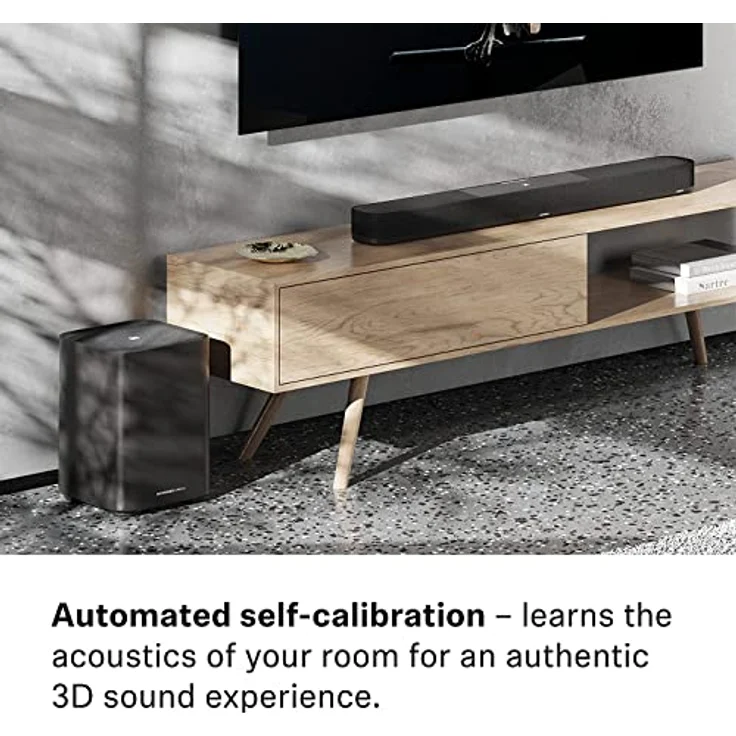 Sennheiser AMBEO Sub für TV und Musik - EU-Stecker - 3D Surround Sound - tiefer, durchdringender Bass bis 27 Hz - 8" Subwoofer mit 350W Klasse D Verstärker - kompatibel mit AMBEO Soundbar Produkten – Bild 5
