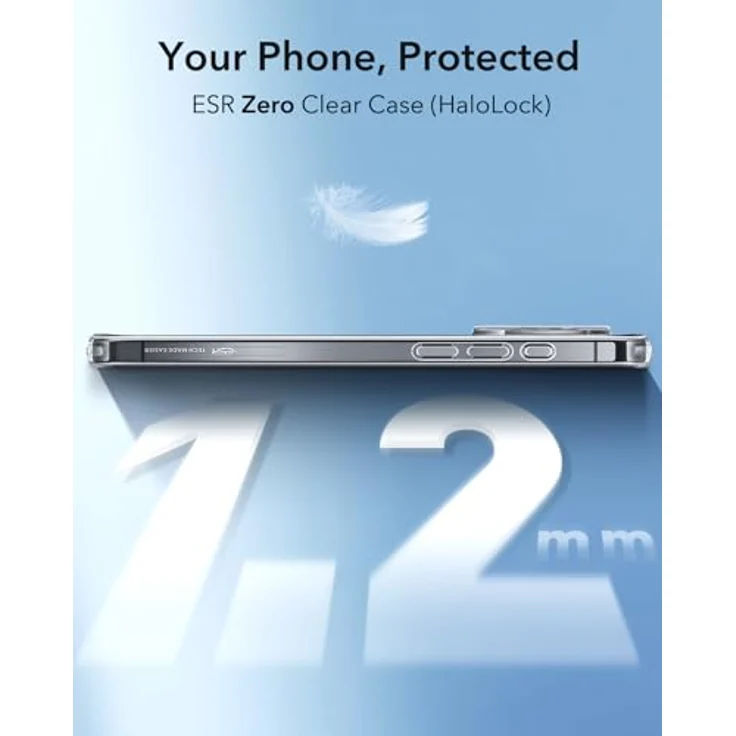 ESR iPhone 16 Plus Hülle, MagSafe-kompatibel, stoßfest, kratz- und vergilbungsbeständig, klar mit Kameraschutz – Bild 2