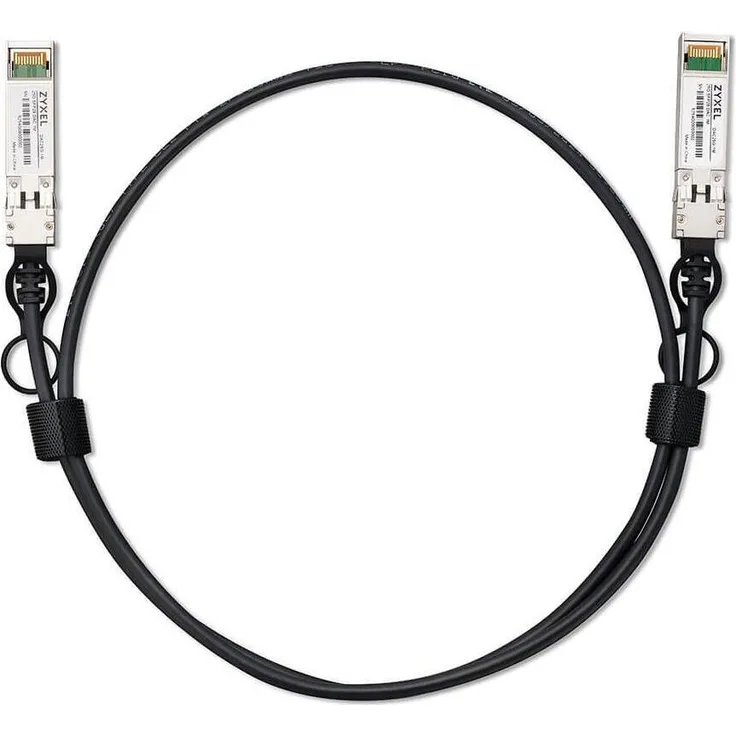 Zyxel 25G SFP28 DAC 1M Kabel, Transceiver, Schwarz, hochgeschwindigkeit Datenübertragung