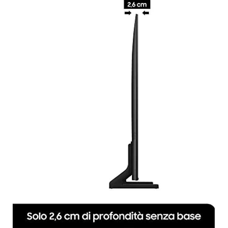 Samsung QE43Q60B QLED UHD 4K 43 Zoll Smart TV 2022, Quantum Dot Farbtechnologie, AirSlim Design, Object Tracking Sound Lite, DVB-T2, Schwarz – Bild 3