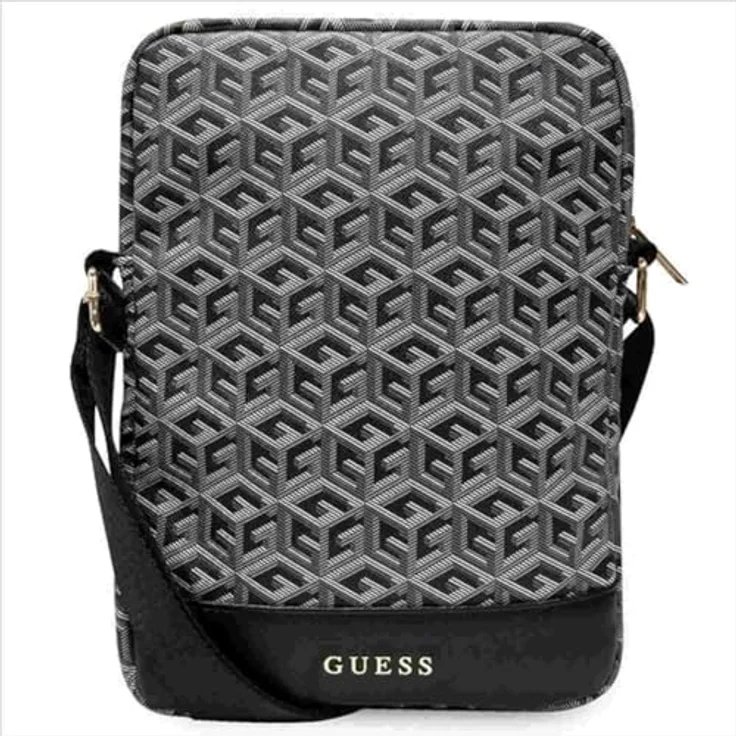 CG MOBILE Guess Tasche GUTB10HGCFSEK 10" Schwarz GCube Stripe Tablet Bag, Kunstleder, Innenmaterial: Polyester/Nylon, 27 x 20 x 5 cm – Bild 1