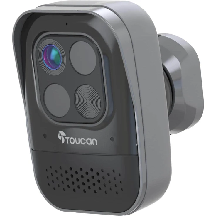 Toucan Wireless Security Camera PRO with Radar Motion Detection, Schwarz, Netzwerkkamera mit 1080p Full HD, 9.750 mAh Akku und 140° Weitwinkelansicht – Bild 1