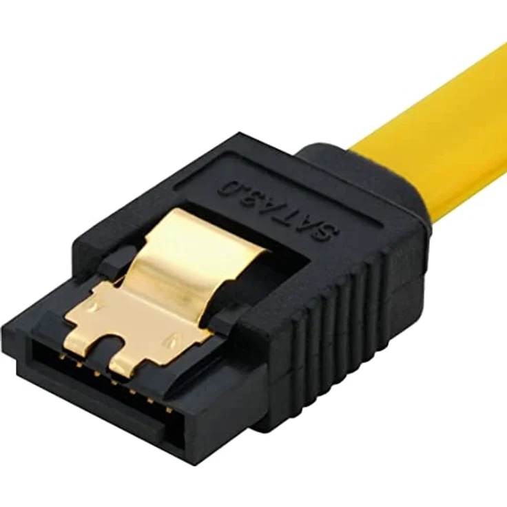 BIGtec BIG1890 1m HDD S-ATA Kabel gelb gerade/gerade Kontakte vergoldet – Bild 4