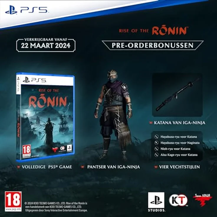 Sony Rise of the Ronin (100% Uncut) (Deutsche Verpackung) - PS5-Games, dynamische Story, komplexe Kämpfe – Bild 4
