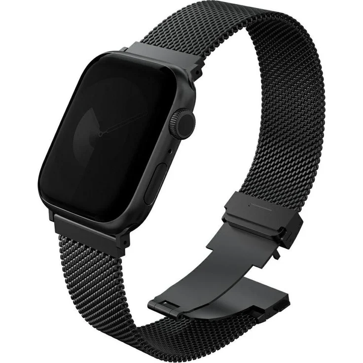 Uniq Dante Pro Edelstahl-Uhrenarmband für Apple Watch 40/41/42mm, Graphit, langlebig und stylish