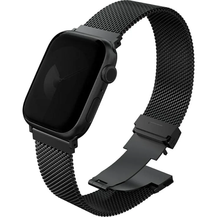 Uniq Dante Pro Edelstahl-Uhrenarmband für Apple Watch 40/41/42mm, Graphit, langlebig und stylish