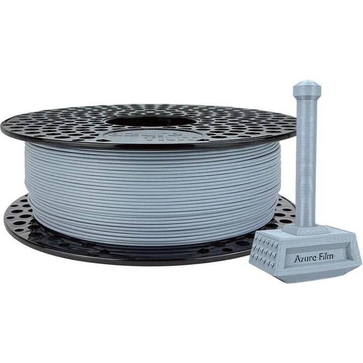 AzureFilm PLA STRONGMANN 1,75mm Grau 1kg 3D Filament, biologisch abbaubar, hohe Festigkeit und Stabilität
