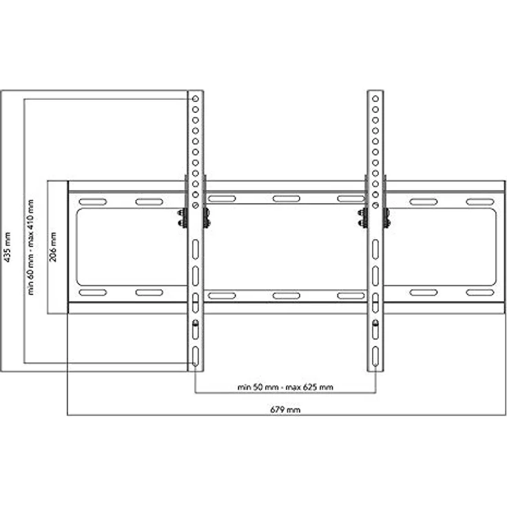 One For All WM2611 Universal TV Wall Mount Smart Flat, VESA 400 x 600, TV-Wandhalterung für Bildschirmgröße von 32 Zoll bis 90 Zoll, max. 100 kg – Bild 4