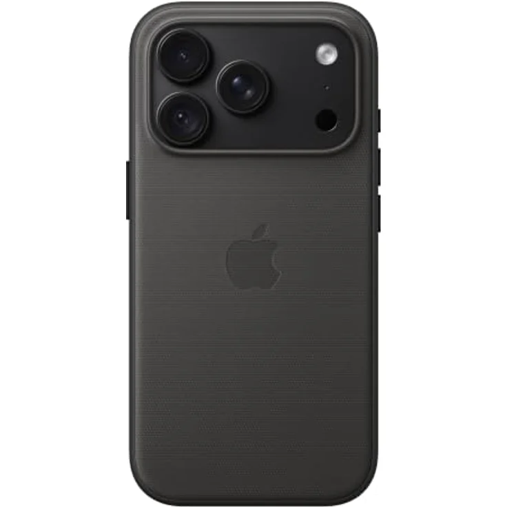 Apple TechWoven Case iPhone 18 Pro, Schwarz, MagSafe-kompatibel mit integriertem Trageband und Recycling-Polyester – Bild 1