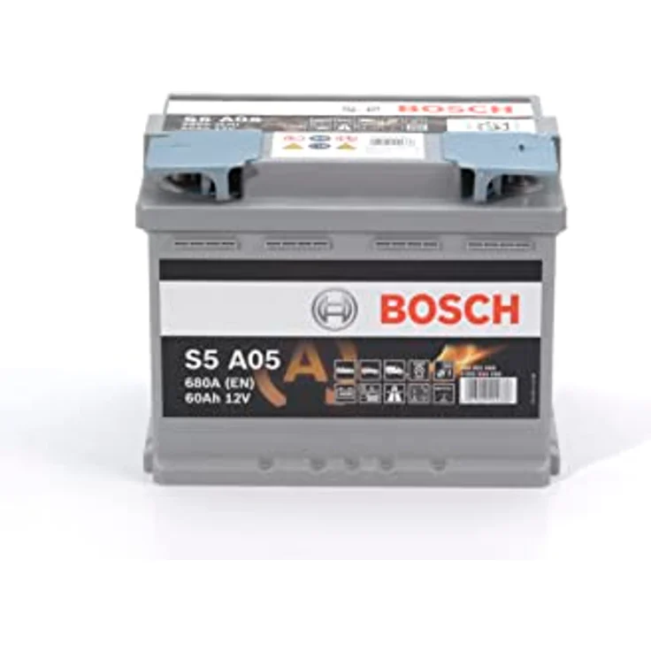 Bosch S5 A05 Autobatterie AGM, 12V 60Ah 680A für Start-Stopp-Systeme, auslaufsicher und rüttelfest – Bild 2