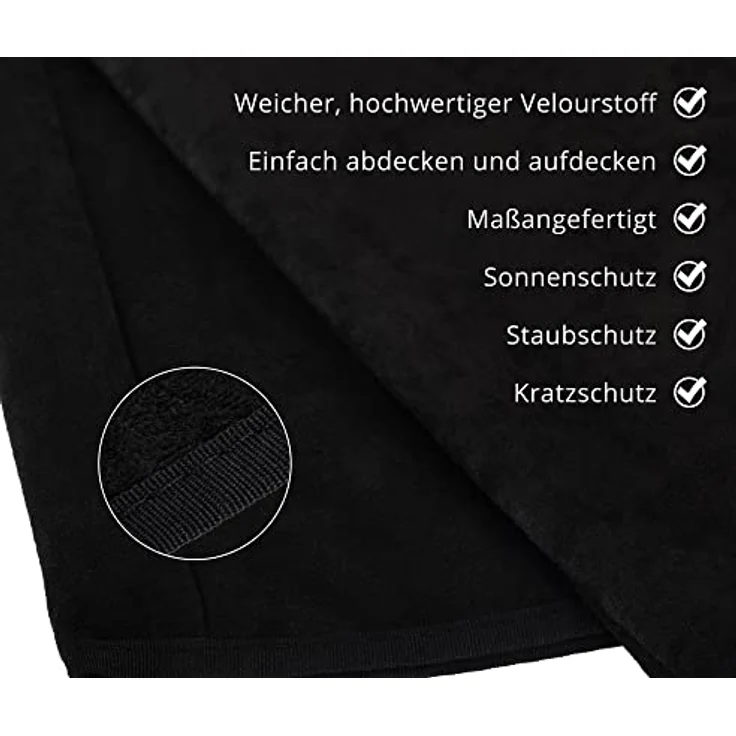 Alpenklang Akkordeon Case, Schutzhülle für 72 Bässe, Velours Schwarz, Abmessungen 44 x 26 x 40 cm – Bild 3