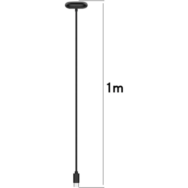 Wigento Ladekabel für Google Fitbit Air, USB C magnetisch mit Ladebase, 1 Meter, Schwarz – Bild 5