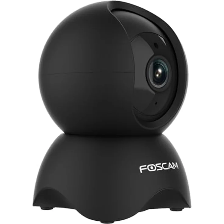 Foscam X5, 5 MP Super HD WLAN Überwachungskamera mit schwenk- und neigbarer Funktion, Zwei-Wege-Audio, Nachtsicht und Personenerkennung (schwarz) – Bild 3