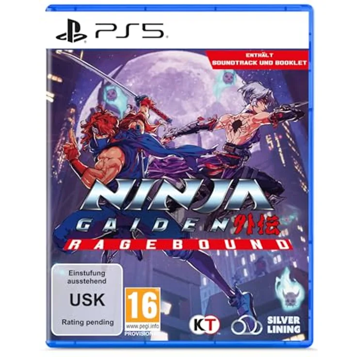 Silver Lining Interactive NINJA GAIDEN: Ragebound - PS5-Game mit 2 spielbaren Helden, exklusiven Soundtrack & Booklet, hochwertiger Pixel-Art