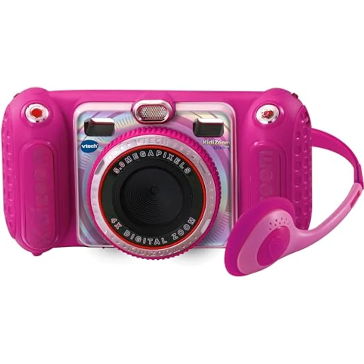 Vtech KidiZoom Duo Pro pink inkl. Tragetasche pink, Digitalkamera für Kinder mit AR-Spielen – Bild 2
