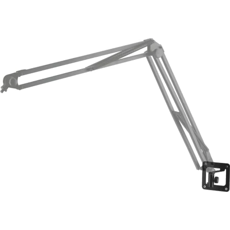 K&M 23856 Wandhalter für Mikrofonarme Schwarz aus Stahl mit Bolzenaufnahme und Sicherungsschraube - robust und stabil – Bild 3