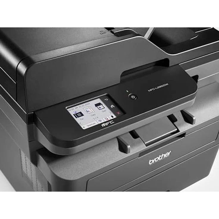 Brother MFC-L2860DW 4-in-1-Multifunktions-Laserdrucker, 34 ppm, Duplexdruck, 6,8 cm Touchscreen-Farbdisplay, Fast Ethernet, WLAN mit 5 GHz und USB 2.0 – Bild 4