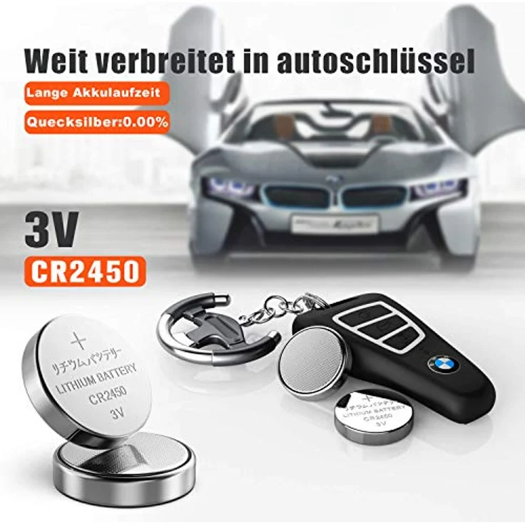 GutAlkaLi 20 Stück CR2450 Knopfzelle – CR2450 3V Batterie – Zuverlässige Energie für Verschiedene Geräte – Bild 5
