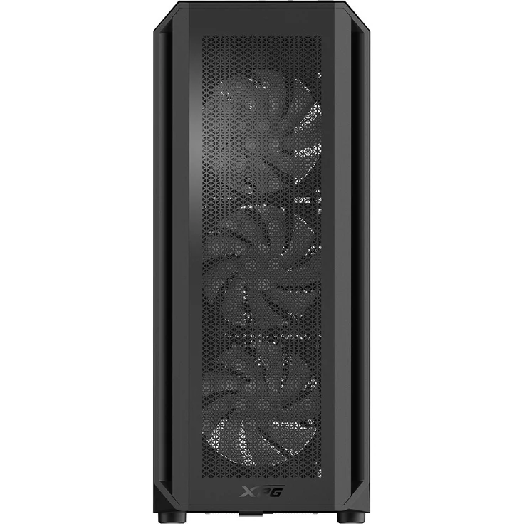 ADATA XPG Valor Air Plus Mid-Tower-PC-Gehäuse, schwarz, mit 4 vorinstallierten ARGB-Lüftern und hoher Belüftungskapazität für bis zu 340 mm Grafikkarten