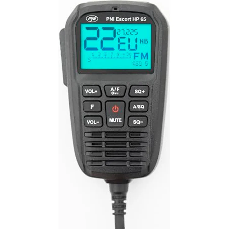 PNI Escort HP 65 ASQ, CB-Radiosender mit Noise Blanker, ASQ und einstellbarem SQ, 12 V - 24 V, Multinorm – Bild 4