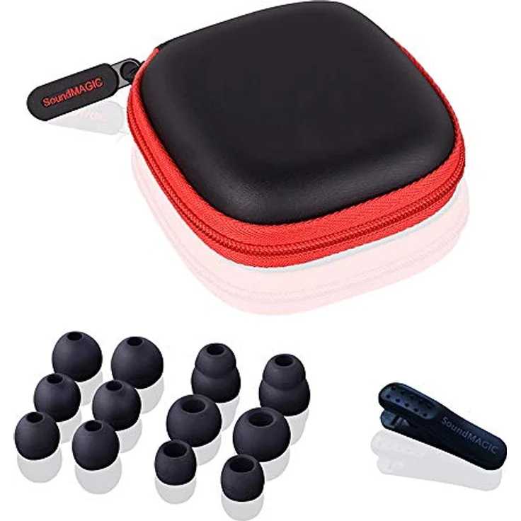 SoundMAGIC E50 High Fidelity Kopfhörer Smartphone Earbuds In Ear Kopfhörer Hochwertige Ohrhörer mit Noise Reduction - Rot – Bild 7