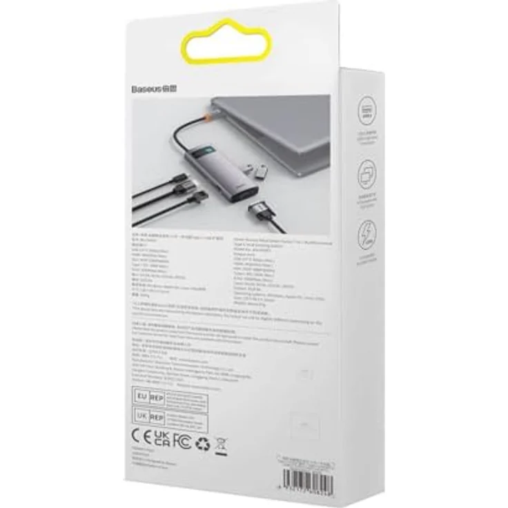 Baseus StarJoy 7-in-1 USB-C-3.0-Dockingstation (Grau) – Bild 4