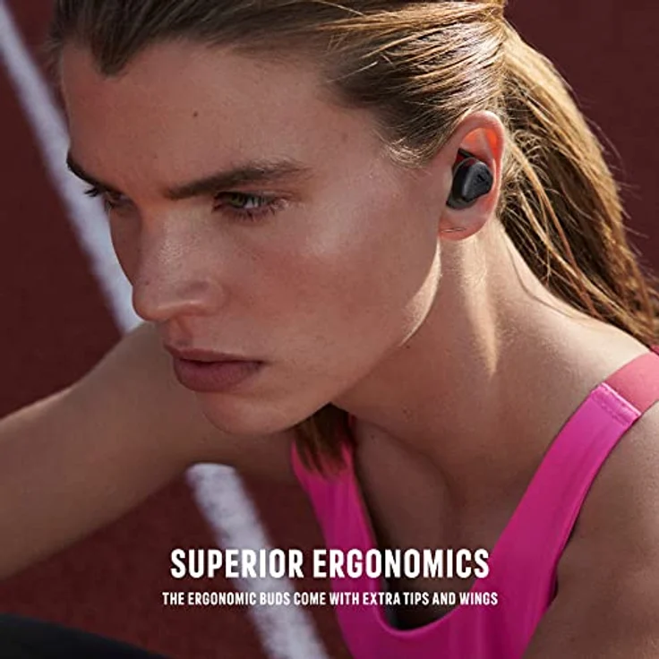 adidas FWD-02 Sport Wireless Bluetooth Ear Buds, Laufen Earphones, IPX5-rated sweat-proof & water-resistant, 25 Hours Playtime - Light Grey – Bild 3