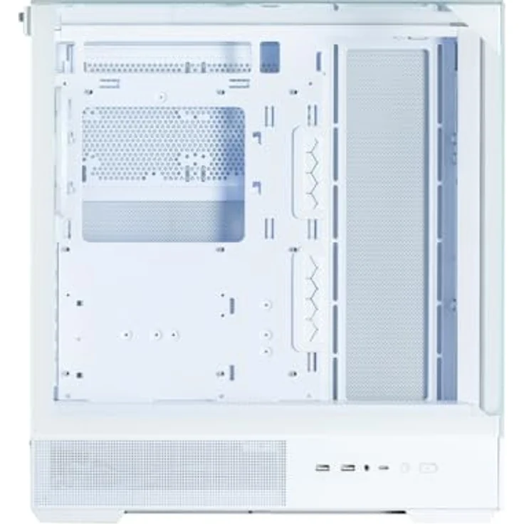 Zalman P40 Prism, Medium Tower PC-Gehäuse mit drei gehärteten Glas-Panels, weiß – Bild 5
