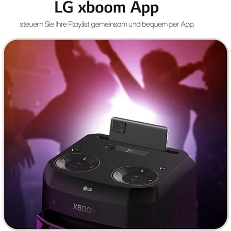 LG XBOOM La Bestia RNC2, Bluetooth Standlautsprecher mit 80W Leistung, Schwarz, Karaoke und LED-Beleuchtung – Bild 6