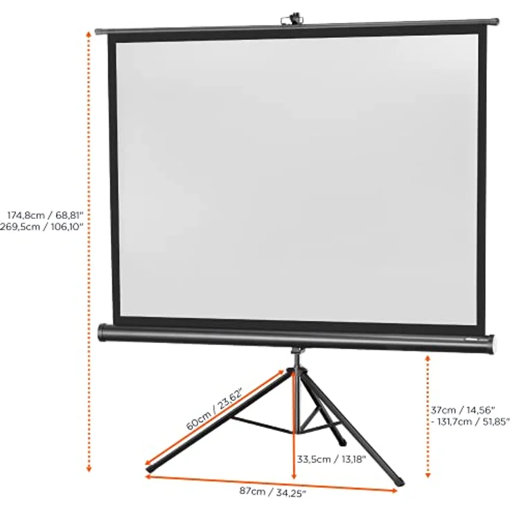 celexon Stativleinwand Economy 158 x 118 cm – Bild 4