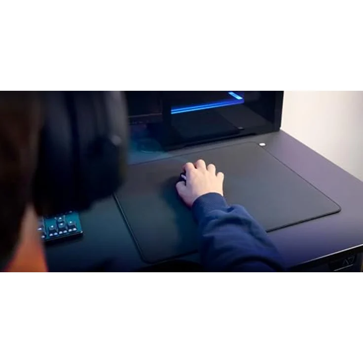 CHERRY XTRFY GP7, Gaming-Mauspad aus Graphen-Stoff (460 x 400 x 4 mm), Glatte Oberfläche, Rutschfeste Gummiunterseite, Schwarz – Bild 3