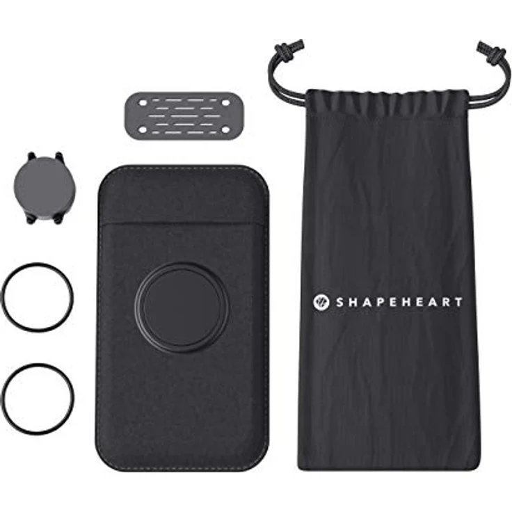 Shapeheart Unisex – Erwachsene Halterungen-358100003 Halterungen, Black, Einheitsgröße - Fahrrad-Magnethalterung für Smartphones mit bis zu 50-facher Gewichtsbelastung – Bild 2