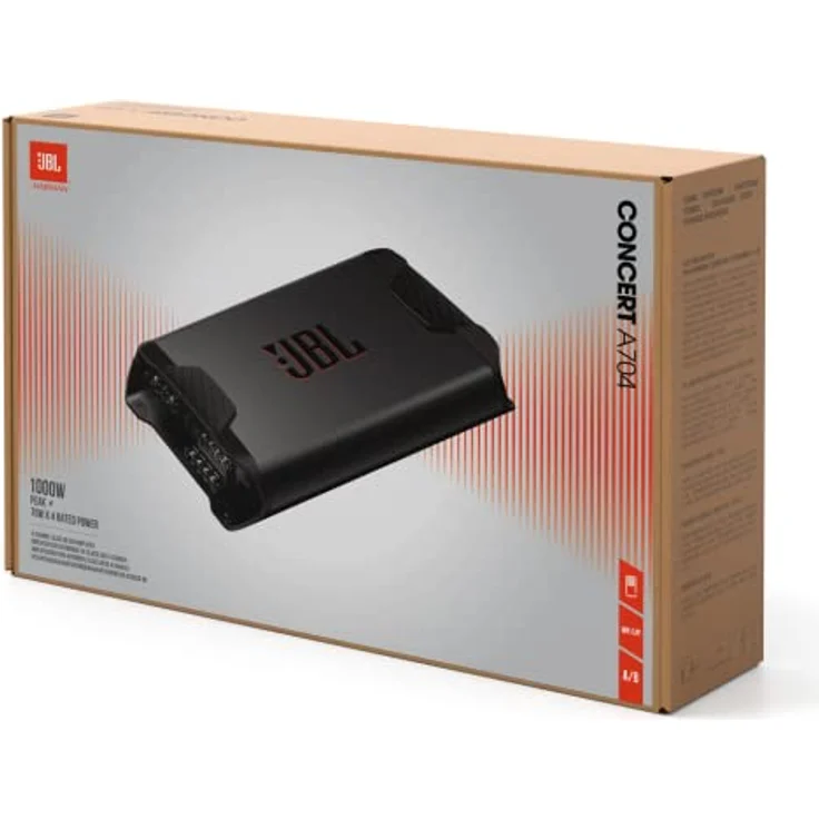 JBL Concert A704 Audioverstärker, 4-Kanal Verstärker mit 70 W RMS, schwarz – Bild 8
