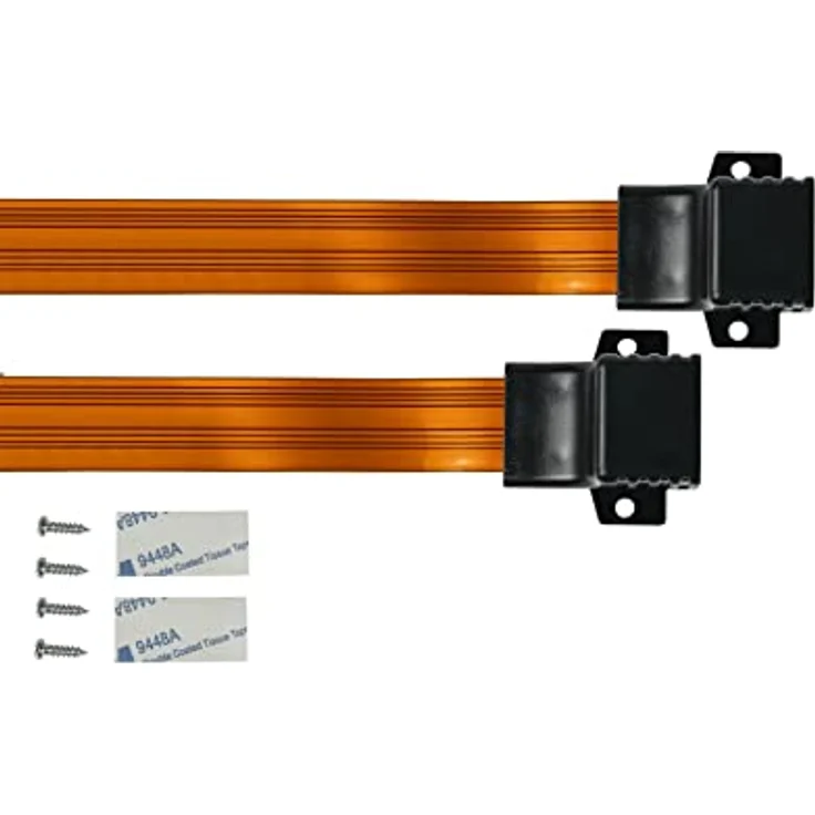 Good Connections RJ45 Ethernet LAN Tür-/Fensterdurchführung - High-Quality, extrem flach - beidseitig RJ45-Buchse - Gesamtlänge inkl. Stecker 30 cm, flexible Länge 23 cm – Bild 2