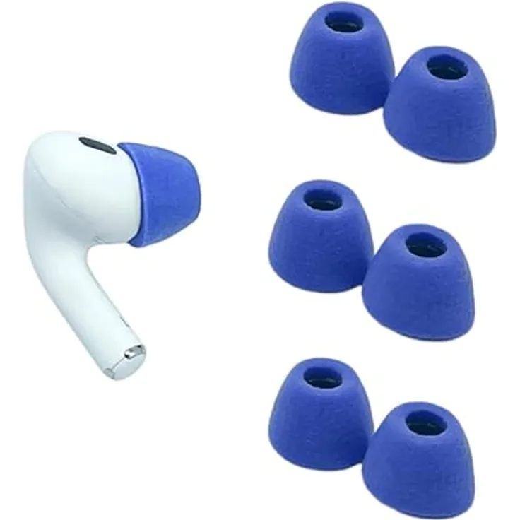 COMPLY TrueGrip Ohrstöpsel, Electric Blue für Airpods Pro Gen 1 & 2, verschiedene Größen