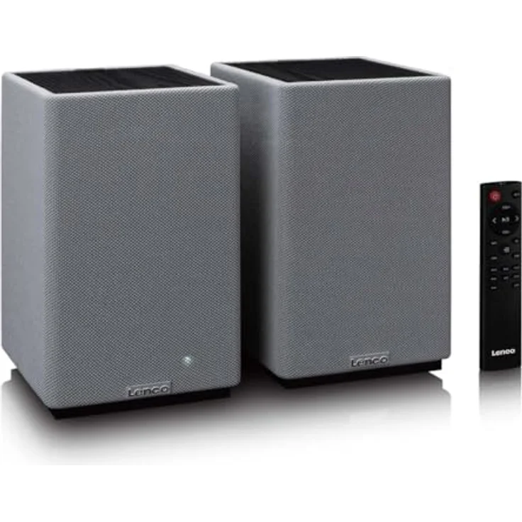 Lenco Aktiv Lautsprecher 2x40W, Bluetooth, USB, AUX, optischer Eingang, Schwarz – Bild 7