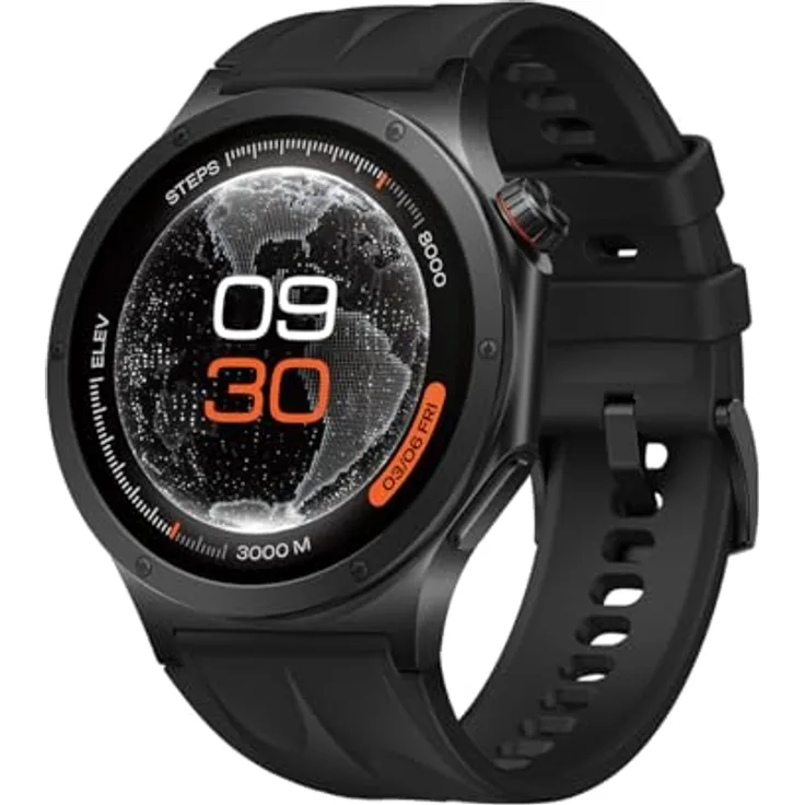 OnePlus Watch 4, Smartwatch mit Fitness-Tracking, Schwarz