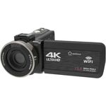 Renkforce RF-5798910 4K Camcorder mit 13 Megapixel, 3 Zoll Display, digitalem 18-fach Zoom, Schwarz
