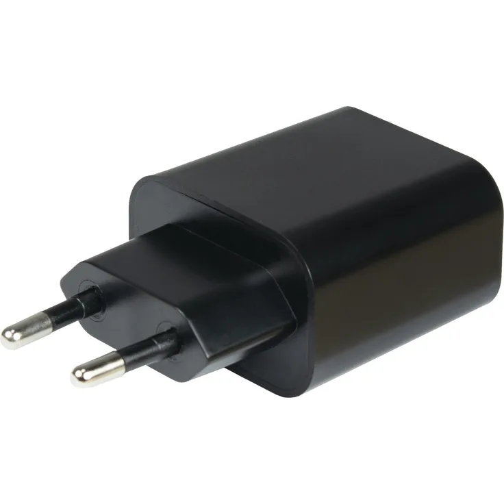 Inter-Tech PD-Charger USB C,PSU PD-2120, PD+QC 20W schwarz - Handy-Ladegerät mit 20 Watt, PD, QC 3.0